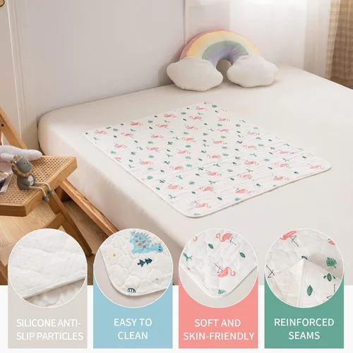 Vista 5 de Cambiador de pañales portátil para bebé, tapete cambiador impermeable, suave y cómodo, plegable, artículos esenciales para niños pequeños, regalos 2
