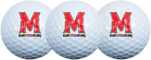 Vista 4 de Juego de 3 pelotas de golf universitarias