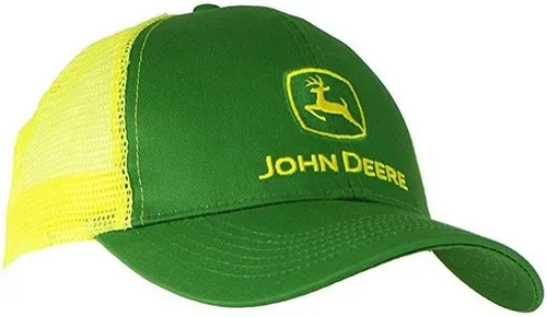 Vista 119 de John Deere Gorra de béisbol con logotipo y malla trasera con contraste, para hombre
