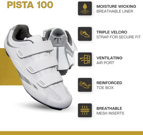 Vista 2 de Tommaso Pista Cycling Shoes for WomenPeloton Cycle Shoes WomenSpin Shoes Women Indoor CyclingDelta&SPD Compatible Cycling ShoesIndoor Cycling Shoes