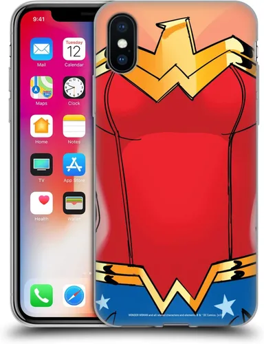 Vista 47 de Head Case Designs Funda de gel suave con licencia oficial de Wonder Woman DC Comics Classic Logos compatible con Apple iPhone 7 Plus/iPhone 8 Plus