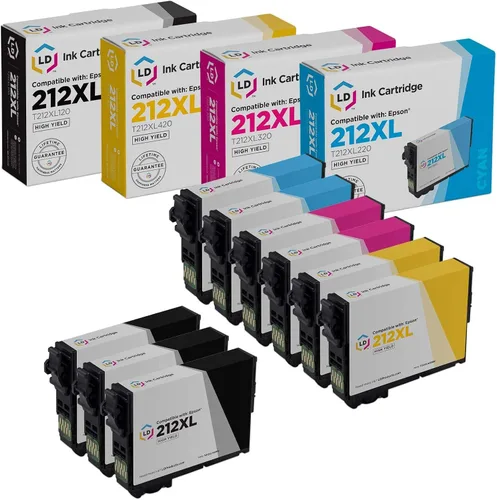 Vista 15 de LD Productos remanufacturados Reemplazos para Epson 212xl Cartucho de tinta T212XL 212 XL T212XL120 Alto rendimiento para uso en Workforce XP-4100