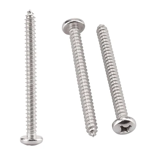 Vista 21 de Tornillos de madera Phillips de acero inoxidable #4 x 1 (paquete de 100), acero inoxidable 304 (18-8), tornillos de chapa de cabeza plana