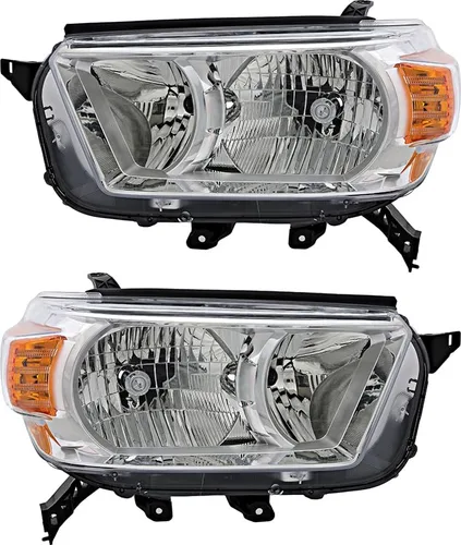 Vista 9 de Para faro delantero derecho de Toyota 4Runner Limited/SR5 2010 2011 2012 2013 Halógeno para pasajero