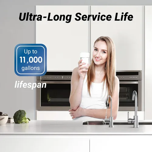 Vista 7 de Maxblue Filtro de agua de repuesto RF10 para sistema de filtro de agua Waterdrop 10UA/10UB debajo del fregadero, 1 año, certificado NSF/ANSI 42