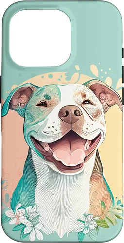 Vista 20 de Pit Bull - Carcasa para iPhone 17, diseño artístico de Pitbull para mujer