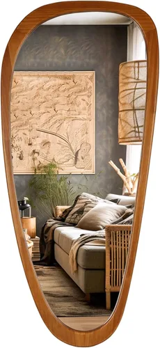 Vista 29 de WallBeyond Espejo asimétrico, espejo de pared irregular, espejos de pared decorativos para dormitorio, sala de estar, entrada, pasillo, espejo