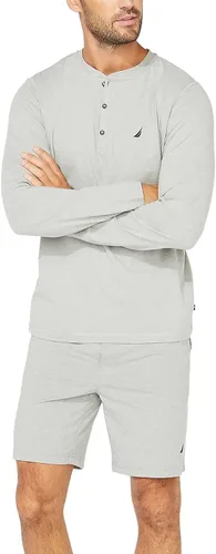 Vista 5 de Nautica Camiseta de pijama Henley de manga larga para hombre