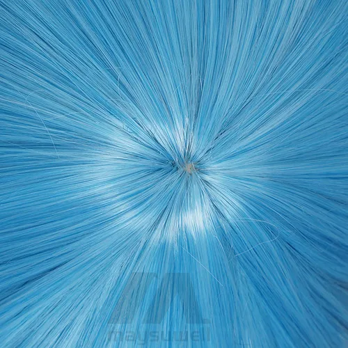 Vista 6 de Miwa Kasumi peluca Jujutsu Kaisen Water Anime azul pelo largo peluca Cosplay peluca para Halloween, fiesta, carnaval, vida nocturna, conciertos
