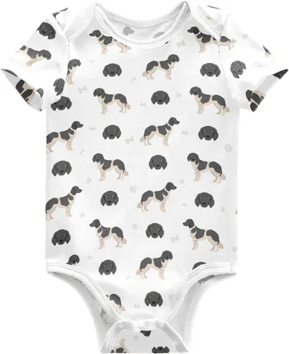 Vista 10 de vvfelixl Trajes de bebé lindos conjuntos de cachorros de manga corta de algodón ropa de bebé para niños niñas 0-24 meses