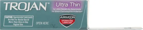 Vista 7 de Trojan Condón Sensibilidad Espermicida Ultra Delgado, 3