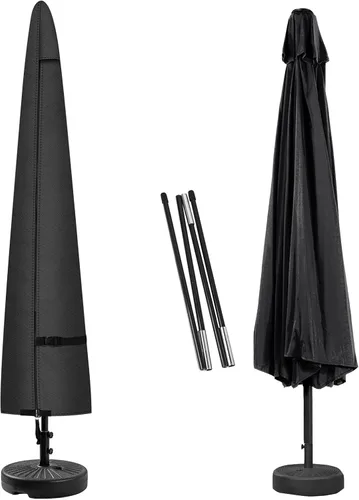 Vista 10 de Cubierta para sombrilla de patio Porch Shield - Cubiertas impermeables para parasol de jardín al aire libre para paraguas de mercado de 7 a 10 pies