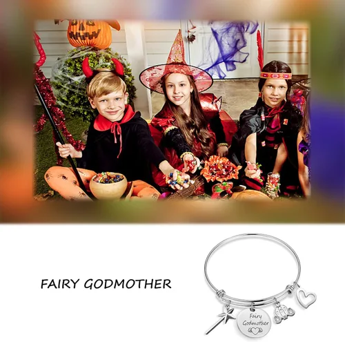 Vista 6 de Pulsera de hada madrina, regalo de agradecimiento para madrina, joyería de propuesta de madrina, regalo de bautismo, regalo de primera comunión