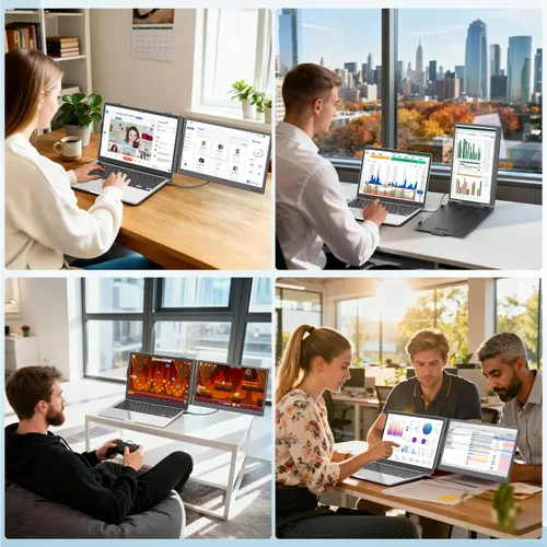 Vista 6 de Teamgee - Extensor de pantalla para portátil IPS Monitor portátil de 14 pulgadas