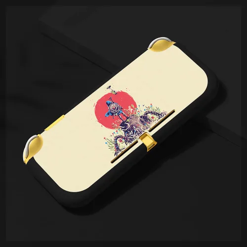 Vista 7 de PERFECTSIGHT Cute Protective Case Compatible with Nintendo Switch Lite Kawaii Zelda Anti-Scratch Shockproof Slim Cover Case for NS Console and