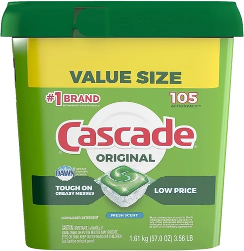 Vista 14 de Cascade 97726PK ActionPacs, aroma fresco, bolsa de 34.5 onzas, 62/bolsa