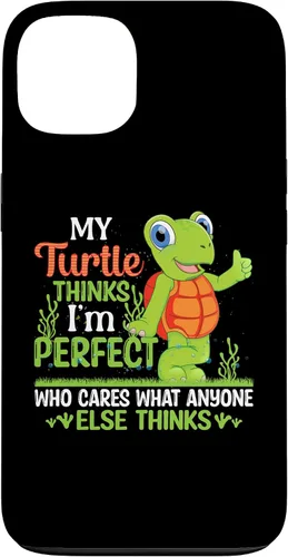 Vista 7 de My Turtle Thinks I'm Perfect Who Cares What Tortoise Case for iPhone 16