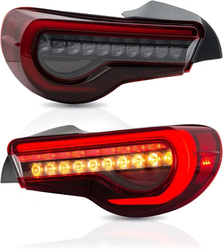 Vista 17 de VLAND Conjunto de luces traseras para Toyota GT86 2012-2020, BRZ 2013-2018, FRS 2012-2016 con señal de giro, luz LED DRL, enchufar y usar