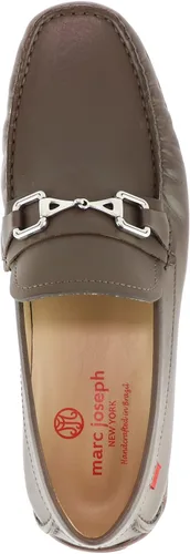 Vista 6 de Mocasines de piel auténtica para hombre informales cómodos ligeros con hebilla mocasines de conducción transpirables
