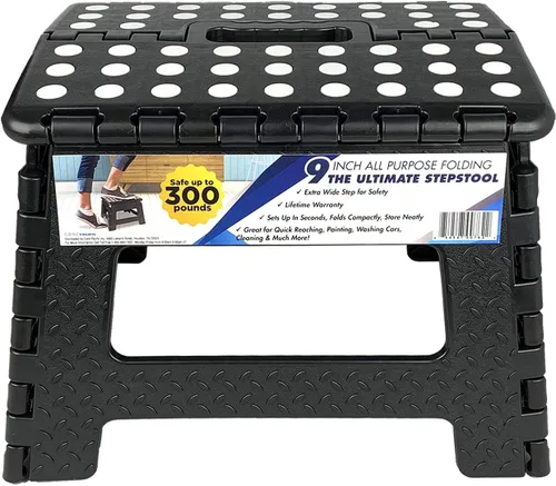 Vista 2 de Taburete plegable de 9" (negro)