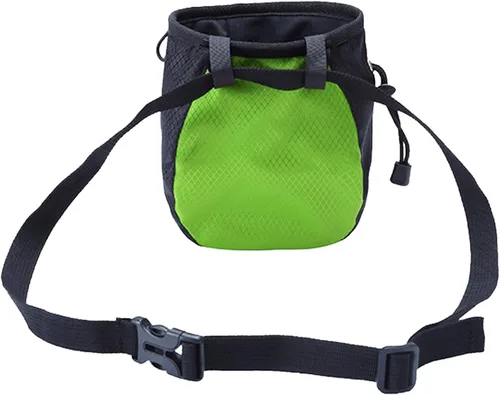 Vista 9 de Bolsa de tiza para escalada en roca, bolsa de tiza ajustable con cordón, bolsa de tiza Bouldering, cubo para escalada en roca, levantamiento