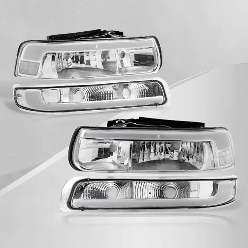 Vista 11 de AJP Distributors Juego de faros LED DRL con barra de tubo + esquinas parachoques de señal de conducción de señal izquierda derecha