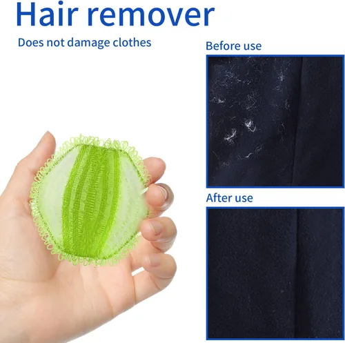 Vista 4 de Bolas de secadora reutilizables para lavandería, suavizan la ropa de cama de forma natural, reducen el tiempo de secado y estáticas, no tóxicas