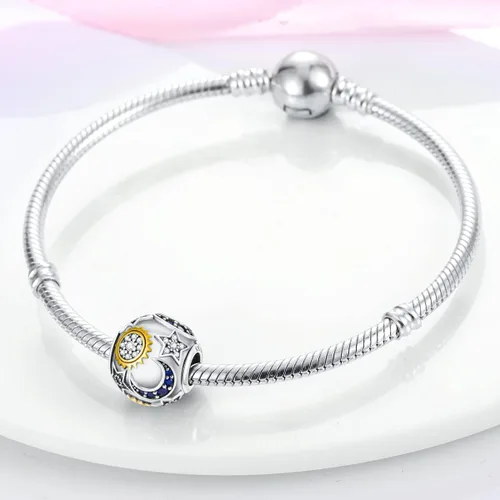 Vista 3 de Parmuz Charms for Bracelets 925 Sterling Silver summer travel Ocean Lucky charm beads Pendant Jewelry Gift for Woman Teen Girl Mom Daughter