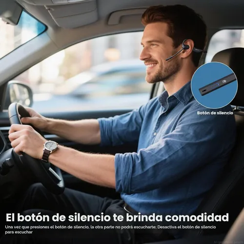 Vista 4 de LEVN Auriculares de oreja abierta con micrófono, auriculares Bluetooth de 29g con micrófono, auriculares Bluetooth con micrófono de cancelación