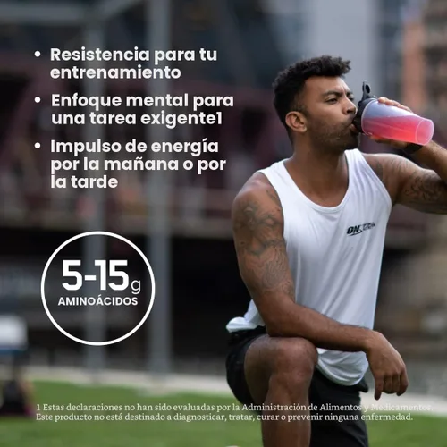 Vista 5 de Optimum Nutrition Amino Energy - Polvo energético para antes del entrenamiento con té verde, BCAA, aminoácidos, extracto de café verde, sabor uva