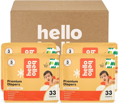 Vista 39 de Hello Bello Premium Pañales para bebé talla 1, 32 unidades de pañales desechables, extra absorbentes, hipoalergénicos con ajuste cómodo y seguro