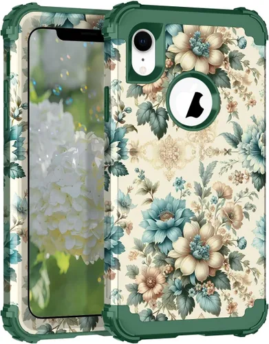Vista 59 de Hocase Funda para iPhone SE 2022/2020, resistente a prueba de golpes, de plástico duro+goma de silicona, funda protectora híbrida para iPhone SE