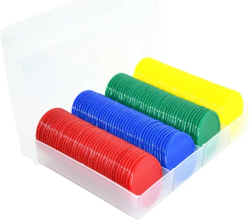 Vista 5 de Smartdealspro Juego de 160 fichas de póquer de plástico opaco de 1 1/2 pulgadas con caja para juegos de cartas de casino