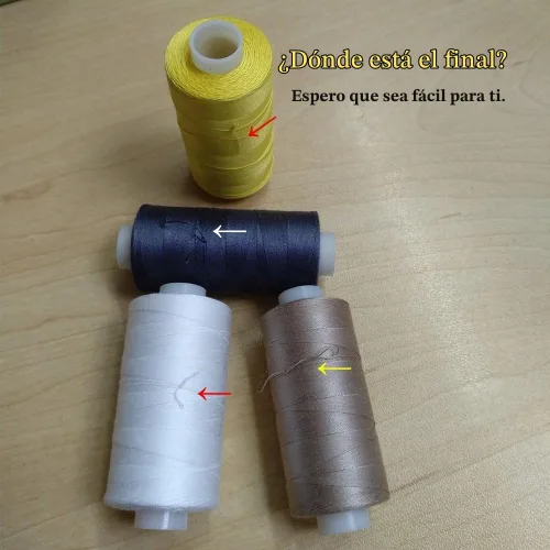 Vista 5 de Simthread 12 Colores Multiusos Hilo de Algodón para Acolchado 50s/3 Hilo para Piezas, Costura, etc. - 503 Metros Cada 12C01 12 colores #1
