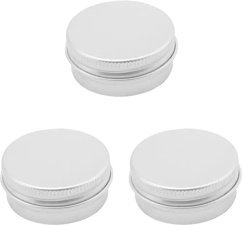 Vista 23 de Othmro 12 latas redondas de metal de 1.4 onzas, latas de aluminio, envases recargables de 1.4 fl oz, latas de lata con tapa de tornillo para 12