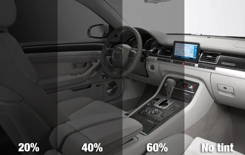 Vista 3 de Juego de ventana de coche Wrap 20% vidrio tintado), Dark vinilo película 30" x 60