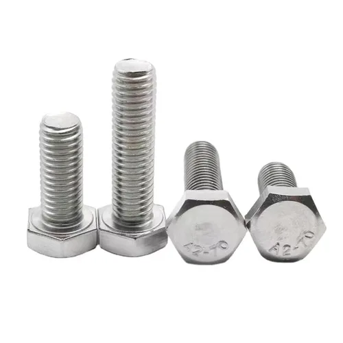 Vista 3 de Perno hexagonal M3-0.020 x 0.315 in, tornillos de cabeza hexagonal A2-70 (304) acero inoxidable, DIN933, pernos de grifo hexagonales totalmente