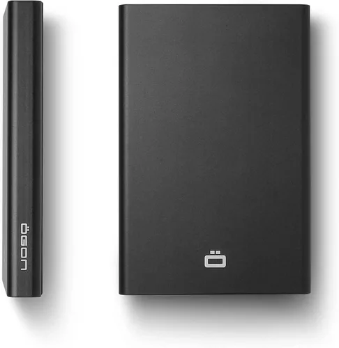 Vista 21 de ÖGON -DESIGNS- Tarjetero automático de aluminio, protección RFID contra fraude y desmagnetización, cartera delgada y minimalista para hombres