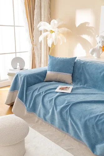 Vista 8 de Funda de sofá impermeable y antideslizante, protector de muebles resistente a las garras para gatos y perros, elegante funda de sofá a prueba