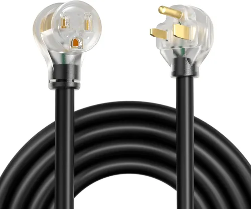 Vista 11 de 8/3 AWG 50FT 6-50P/R Cable de extensión de soldador 40A 250V con LED