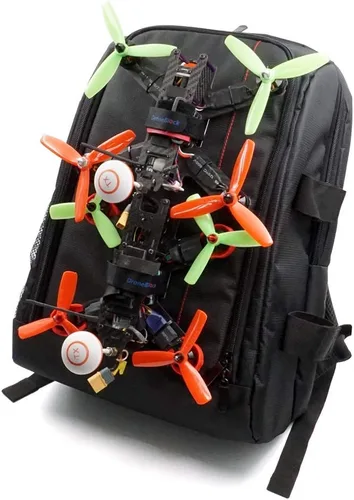 Vista 4 de 2 Juego de Montaje de Cierre FPV para Drones en Mochila, Accesorios de Enchufe DIY, Juego de Montaje con Hebilla Colgante con Correas de Batería