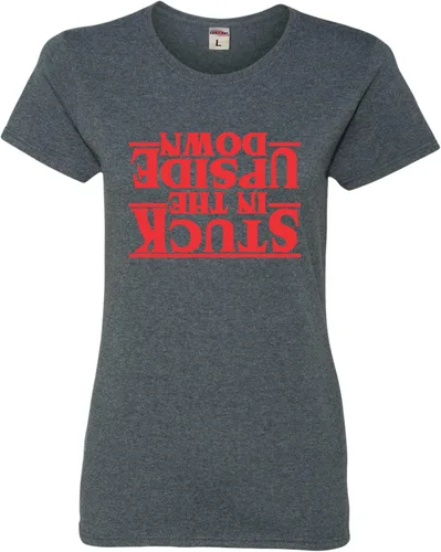 Vista 40 de Go All Out Camiseta para mujer Stuck in The Upside Down