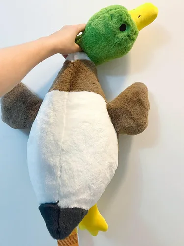 Vista 6 de Peluche de Pato Real Tanha, Animales de Peluche de Pato, Juguetes de Peluche de Pato Real para Bebé (75cm / 30 pulgadas)