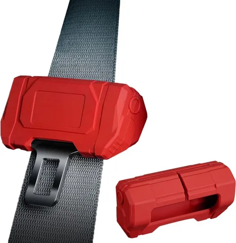 Vista 6 de Funda universal para clips para cinturón de seguridad de automóvil, protector de hebilla de cinturón de seguridad para automóvil, protector