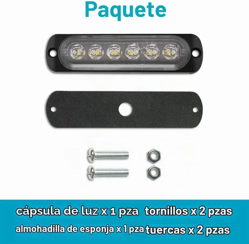 Vista 7 de 12V 24V Luz LED Blanca delgada de 6LEDs impermeable para UTV, camión, RV, cúpula, escalón, debajo del salpicadero, cama del camión, maletero