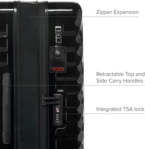 Vista 3 de TUMI - Estuche de embalaje expandible de 4 ruedas de viaje extendido de 19 grados - Maleta lateral rígida con ruedas giratorias - Espacioso equipaje