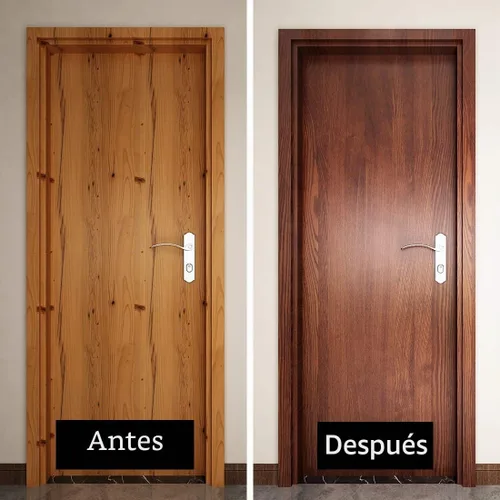 Vista 4 de Livelynine Papel de contacto de grano de madera de teca para armarios, cajones, encimeras de vinilo para gabinetes de cocina, papel tapiz