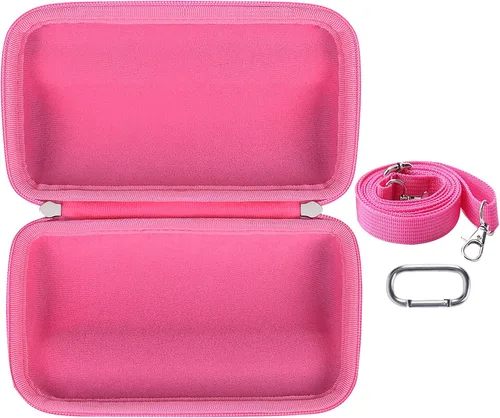 Vista 9 de Khanka Funda rígida de viaje + funda de silicona de repuesto para altavoz Bluetooth portátil impermeable JBL Flip 6 (rosa) EVA Hard Shell