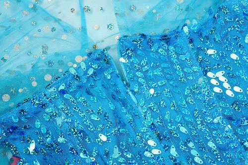 Vista 4 de reliparty Disfraz de princesa de nieve para niñas, azul