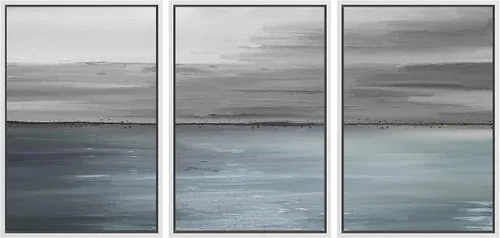 Vista 91 de SIGNWIN Lienzo enmarcado para pared, juego de arte sereno de pantanos con humedales verdes e ilustraciones de agua tranquila, arte moderno